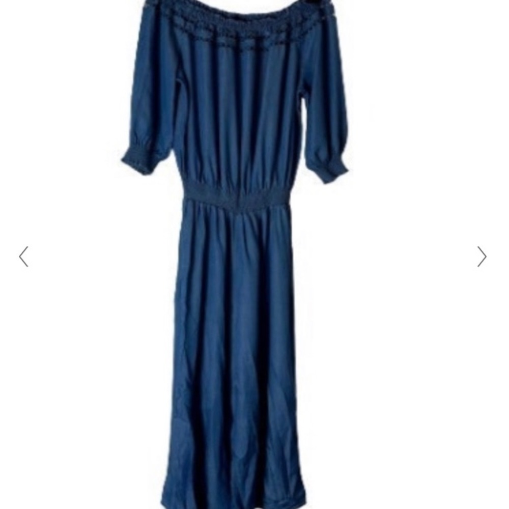 Walter Baker Soft Denim Jumpsuit 3/4 Sleeves Sz Medium.